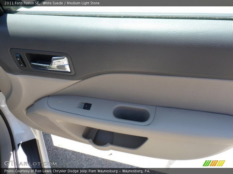 White Suede / Medium Light Stone 2011 Ford Fusion SE