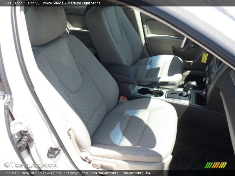 White Suede / Medium Light Stone 2011 Ford Fusion SE