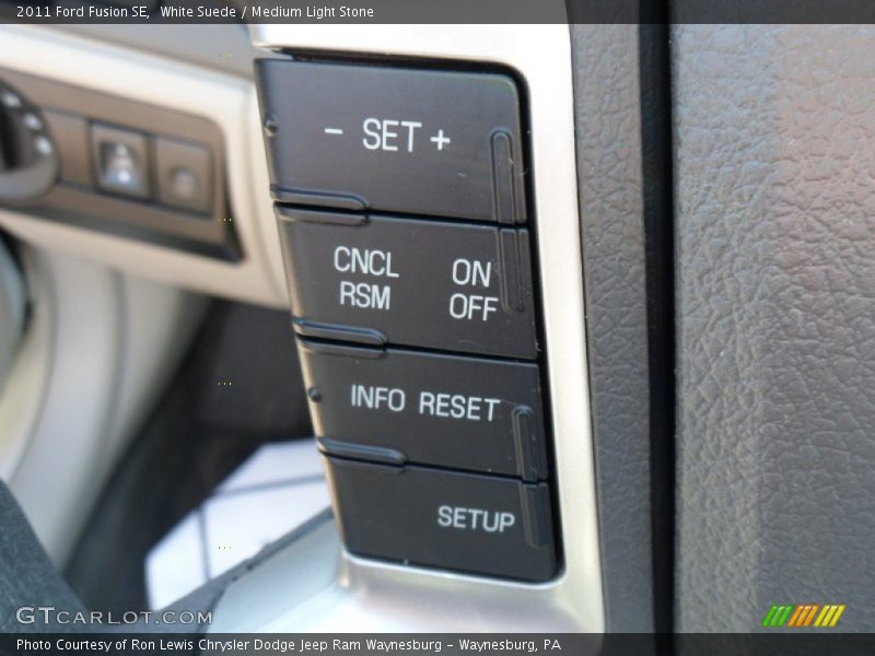 White Suede / Medium Light Stone 2011 Ford Fusion SE