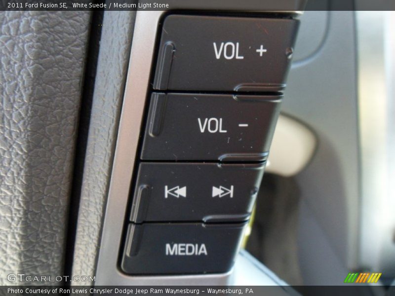 White Suede / Medium Light Stone 2011 Ford Fusion SE