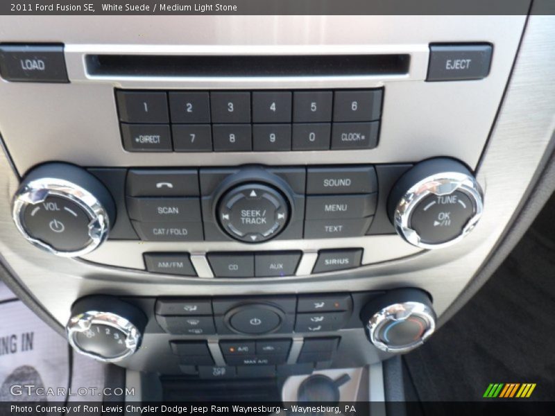 White Suede / Medium Light Stone 2011 Ford Fusion SE