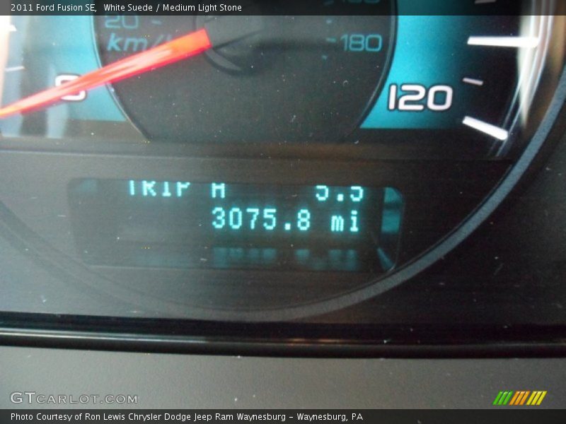 White Suede / Medium Light Stone 2011 Ford Fusion SE