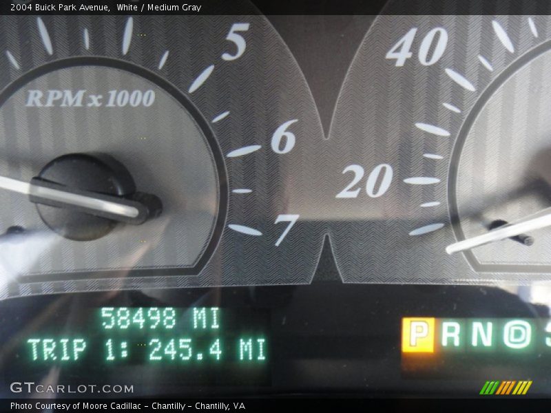 White / Medium Gray 2004 Buick Park Avenue