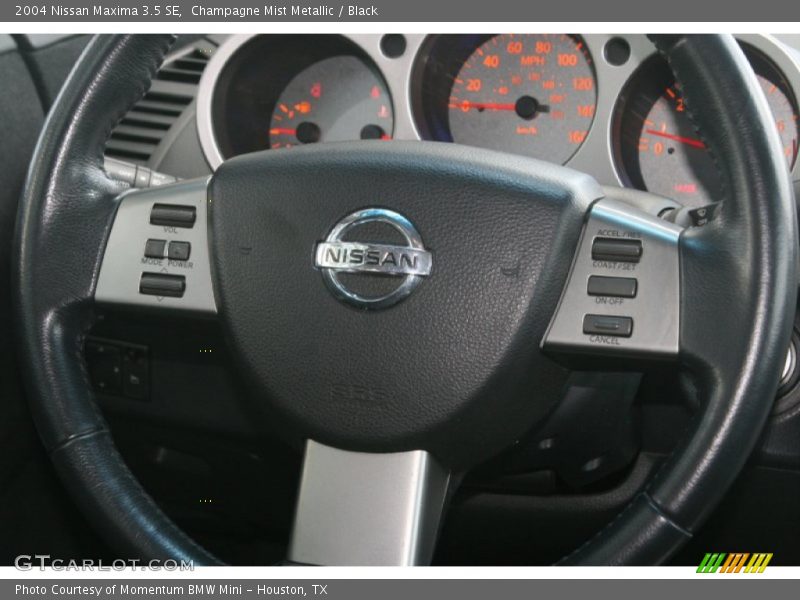 Champagne Mist Metallic / Black 2004 Nissan Maxima 3.5 SE
