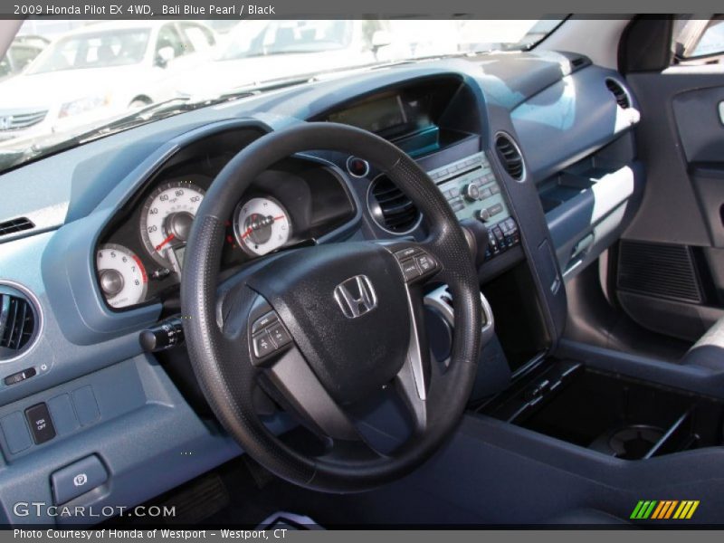 Bali Blue Pearl / Black 2009 Honda Pilot EX 4WD