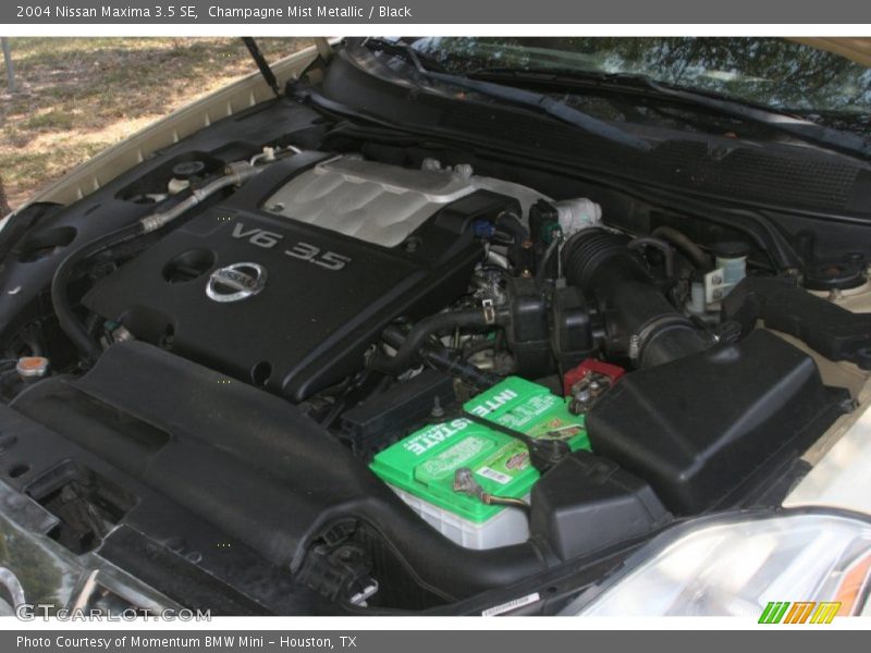 Champagne Mist Metallic / Black 2004 Nissan Maxima 3.5 SE