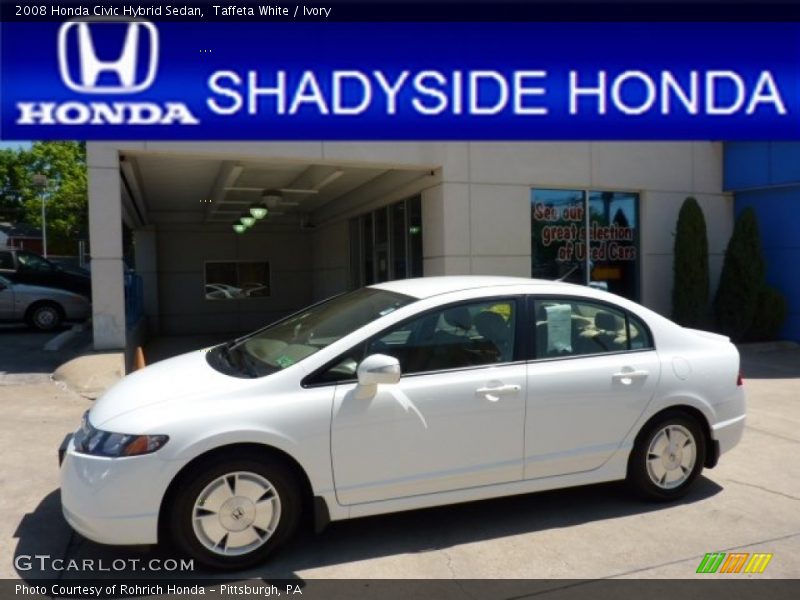 Taffeta White / Ivory 2008 Honda Civic Hybrid Sedan