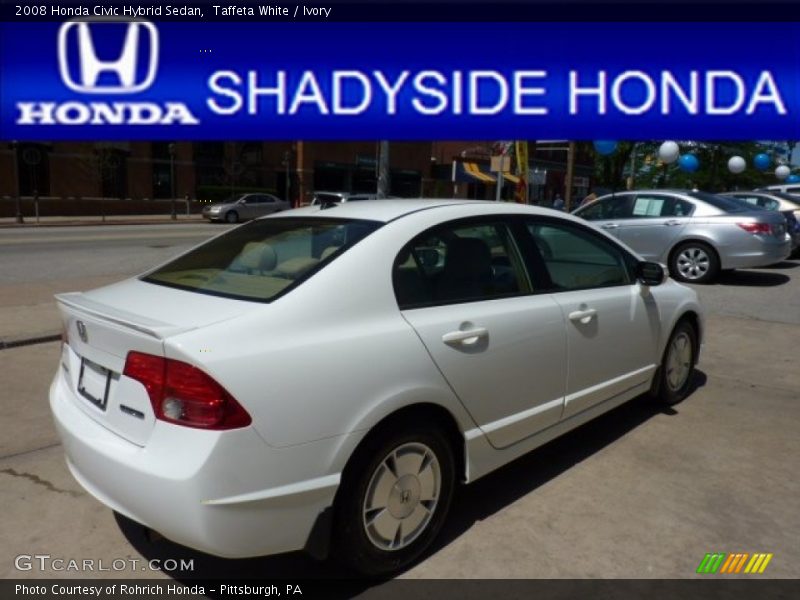 Taffeta White / Ivory 2008 Honda Civic Hybrid Sedan