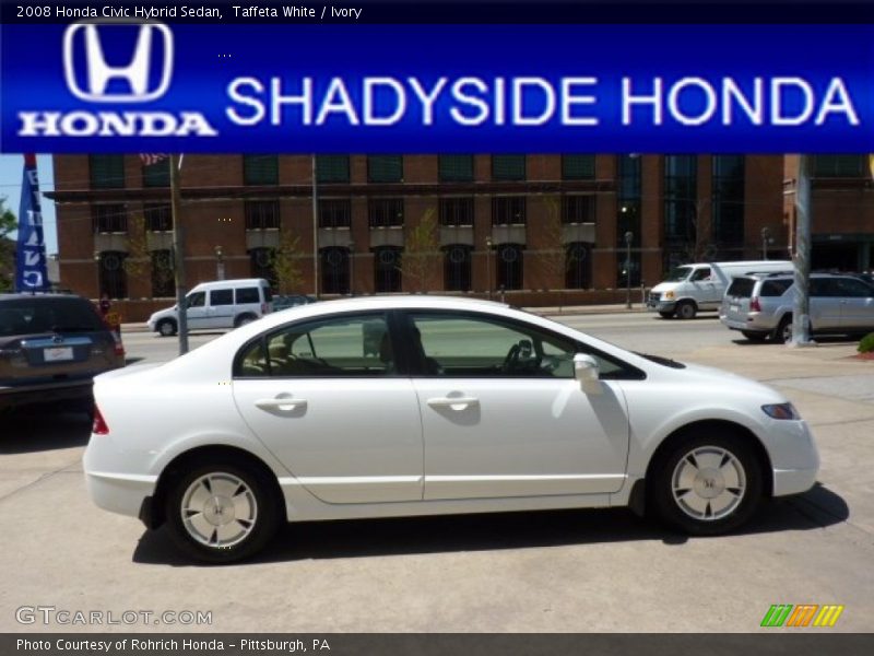 Taffeta White / Ivory 2008 Honda Civic Hybrid Sedan