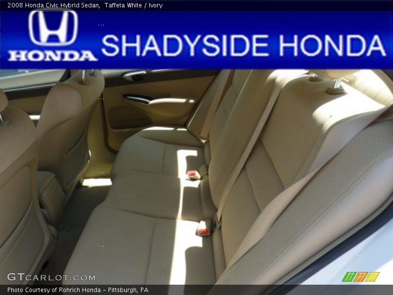 Taffeta White / Ivory 2008 Honda Civic Hybrid Sedan