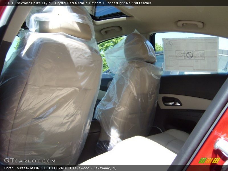 Crystal Red Metallic Tintcoat / Cocoa/Light Neutral Leather 2011 Chevrolet Cruze LT/RS
