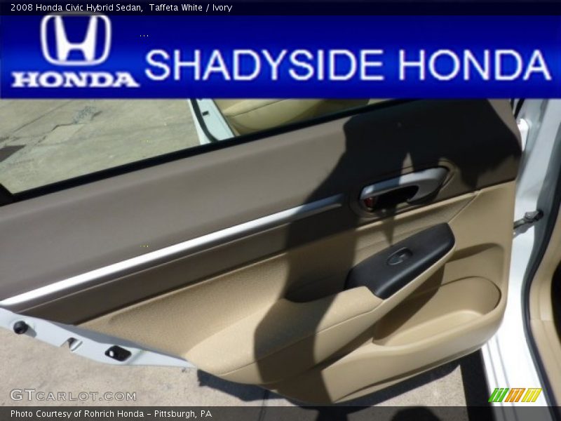 Taffeta White / Ivory 2008 Honda Civic Hybrid Sedan