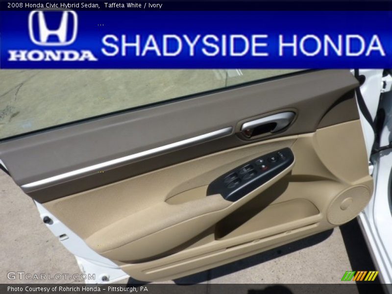 Taffeta White / Ivory 2008 Honda Civic Hybrid Sedan