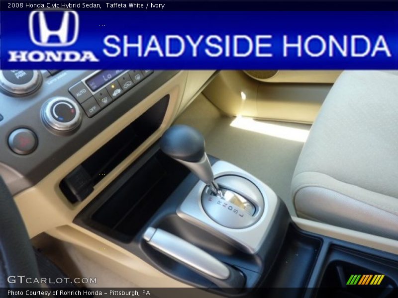 Taffeta White / Ivory 2008 Honda Civic Hybrid Sedan