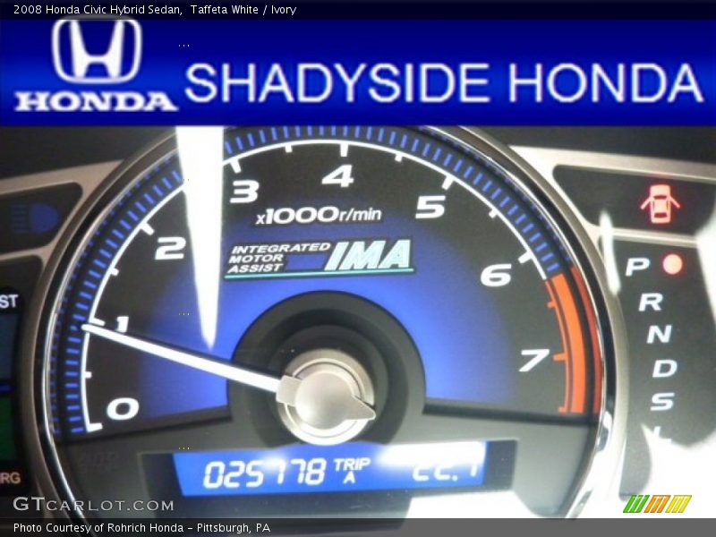 Taffeta White / Ivory 2008 Honda Civic Hybrid Sedan