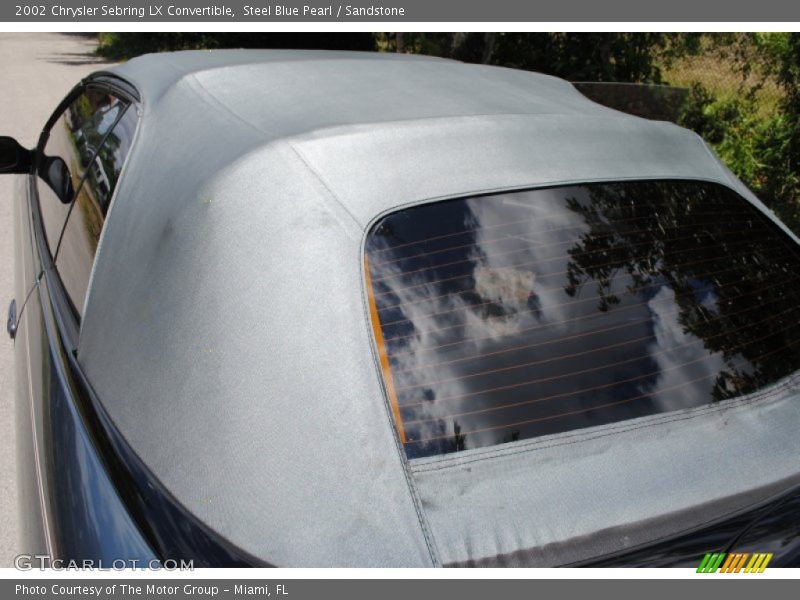 Steel Blue Pearl / Sandstone 2002 Chrysler Sebring LX Convertible