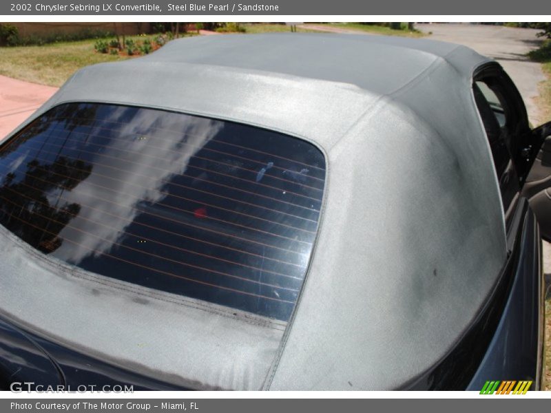 Steel Blue Pearl / Sandstone 2002 Chrysler Sebring LX Convertible