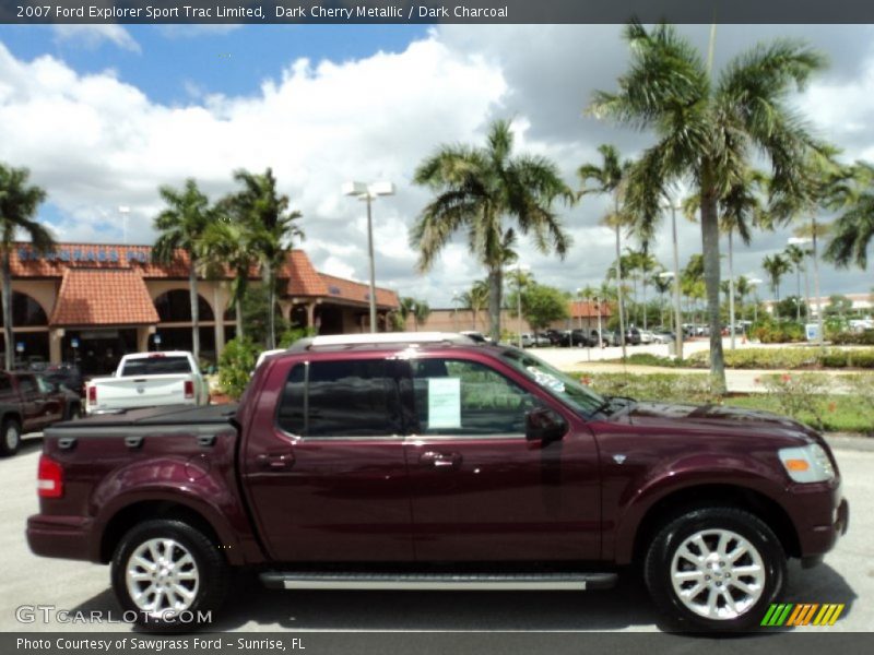 Dark Cherry Metallic / Dark Charcoal 2007 Ford Explorer Sport Trac Limited
