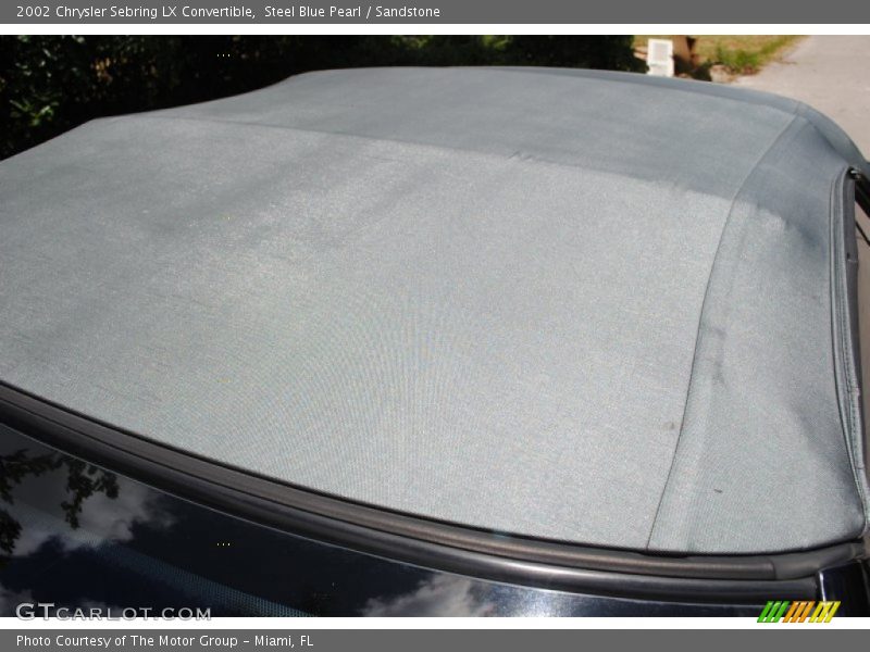 Steel Blue Pearl / Sandstone 2002 Chrysler Sebring LX Convertible