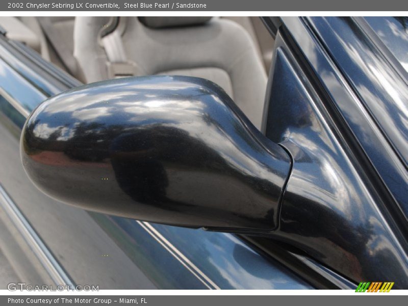 Steel Blue Pearl / Sandstone 2002 Chrysler Sebring LX Convertible