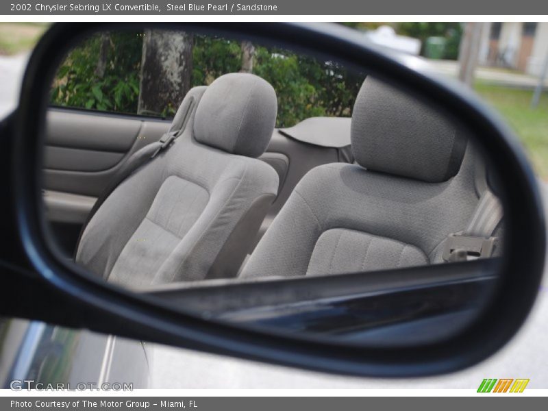 Steel Blue Pearl / Sandstone 2002 Chrysler Sebring LX Convertible