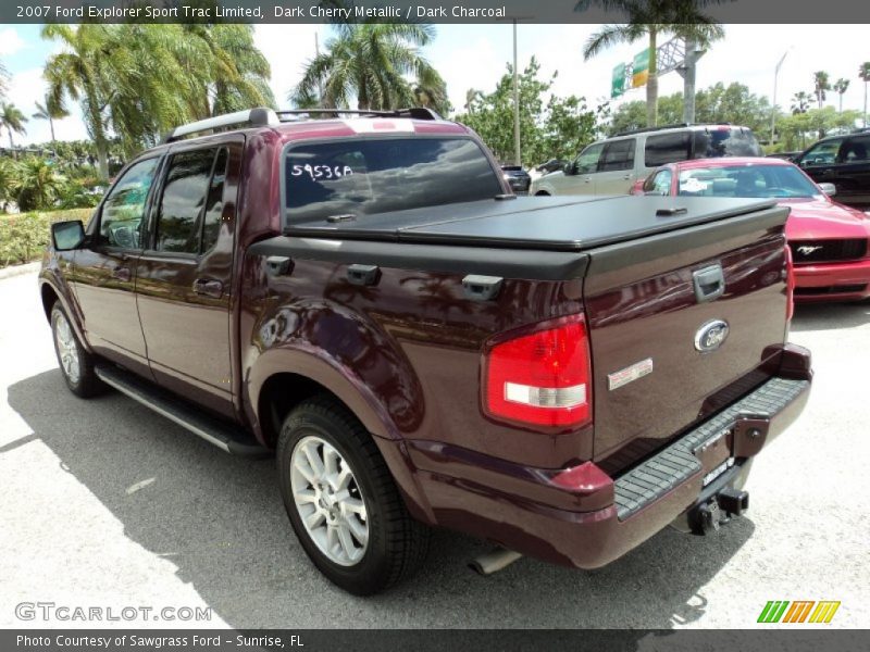 Dark Cherry Metallic / Dark Charcoal 2007 Ford Explorer Sport Trac Limited