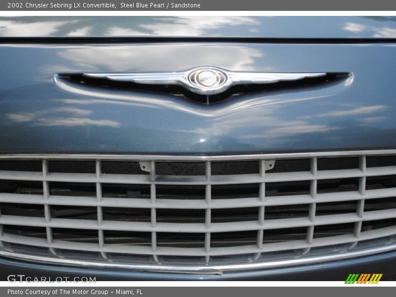Steel Blue Pearl / Sandstone 2002 Chrysler Sebring LX Convertible