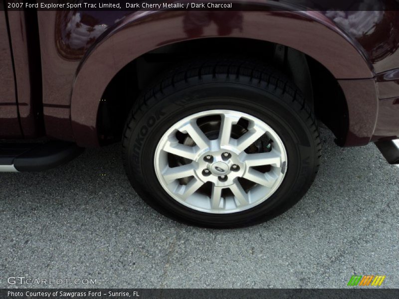 Dark Cherry Metallic / Dark Charcoal 2007 Ford Explorer Sport Trac Limited