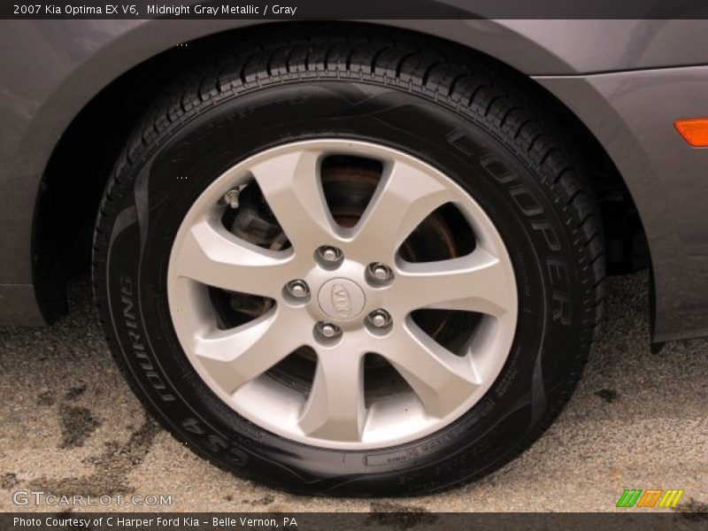 Midnight Gray Metallic / Gray 2007 Kia Optima EX V6