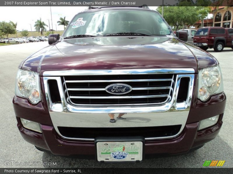 Dark Cherry Metallic / Dark Charcoal 2007 Ford Explorer Sport Trac Limited