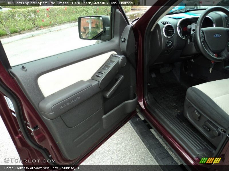 Dark Cherry Metallic / Dark Charcoal 2007 Ford Explorer Sport Trac Limited