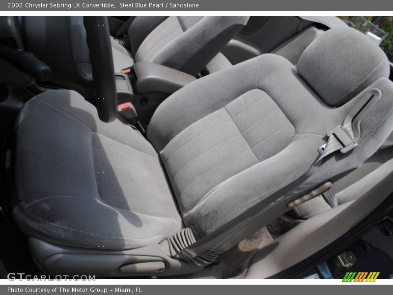 Steel Blue Pearl / Sandstone 2002 Chrysler Sebring LX Convertible