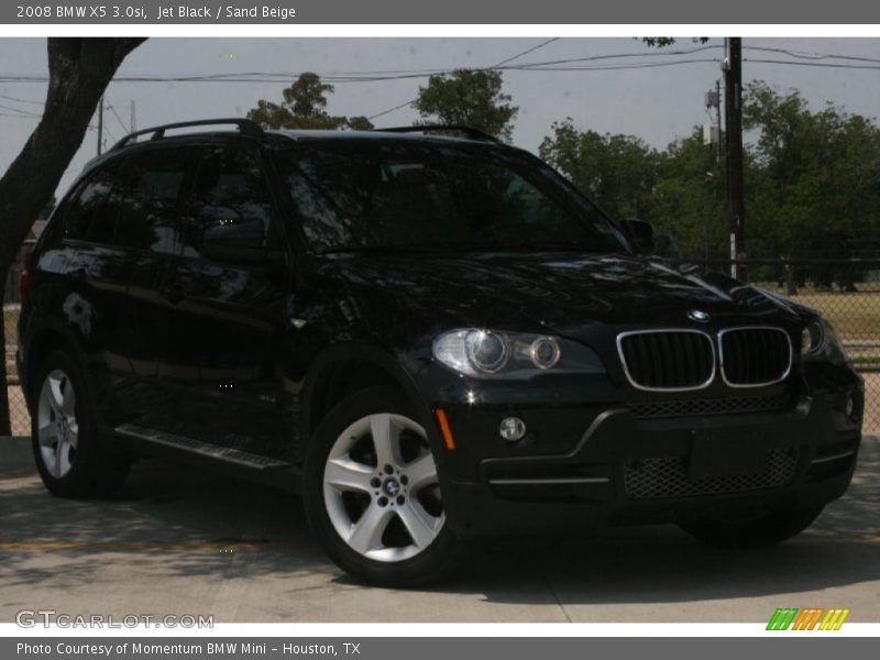 Jet Black / Sand Beige 2008 BMW X5 3.0si