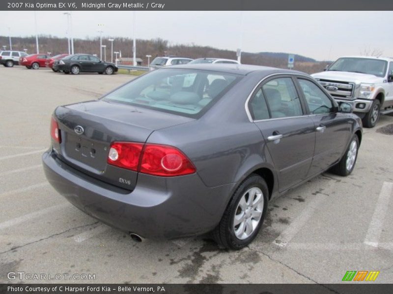 Midnight Gray Metallic / Gray 2007 Kia Optima EX V6