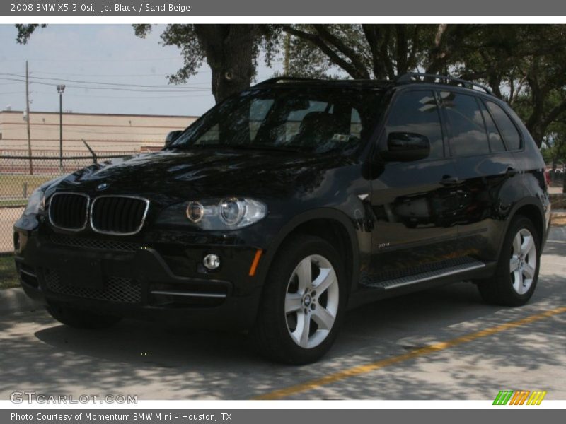Jet Black / Sand Beige 2008 BMW X5 3.0si