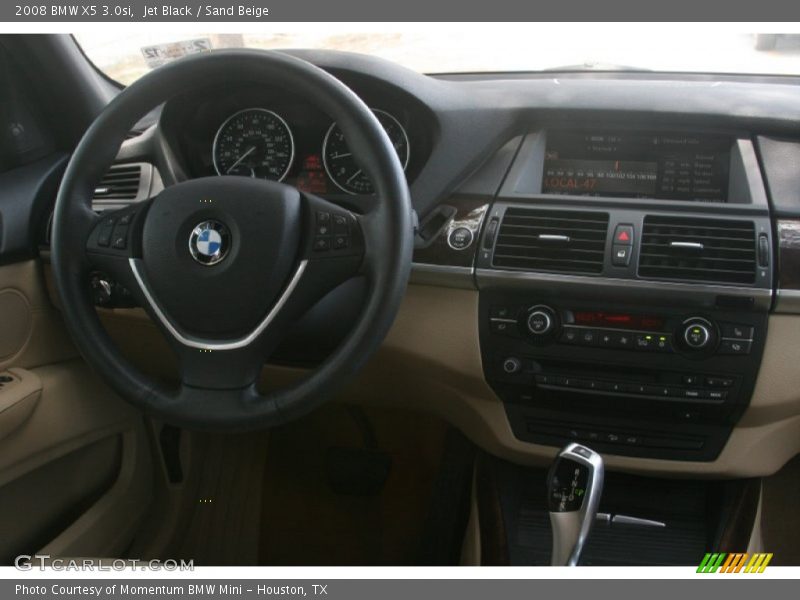 Jet Black / Sand Beige 2008 BMW X5 3.0si