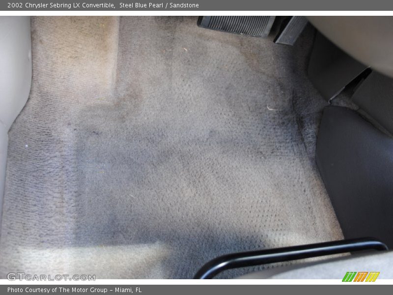 Steel Blue Pearl / Sandstone 2002 Chrysler Sebring LX Convertible