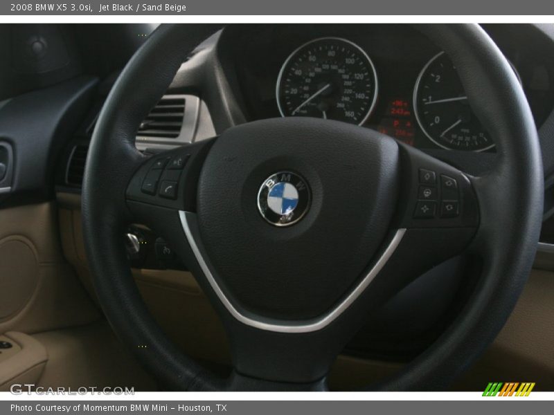 Jet Black / Sand Beige 2008 BMW X5 3.0si