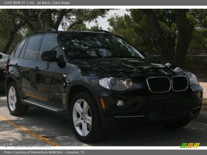 Jet Black / Sand Beige 2008 BMW X5 3.0si