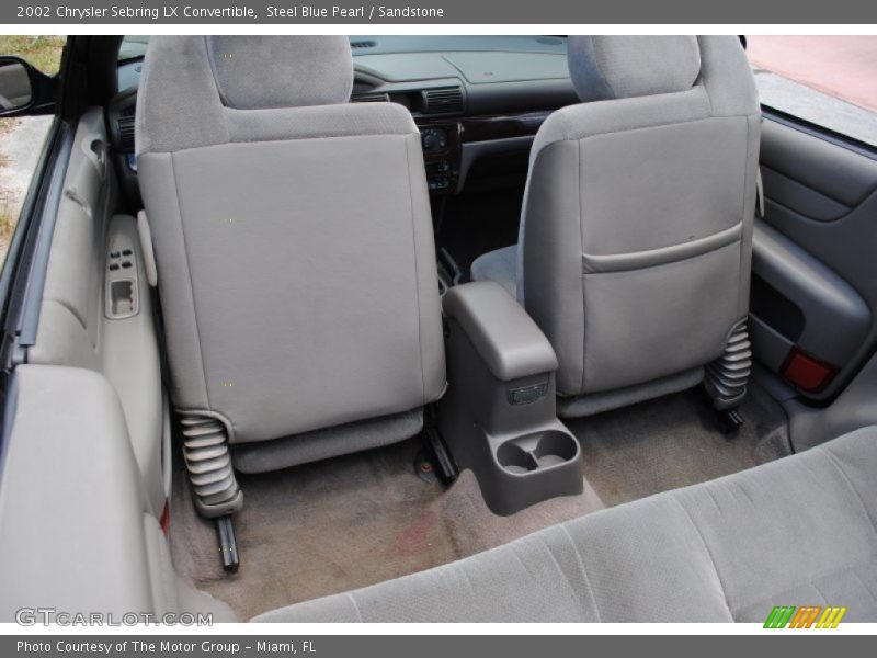 Steel Blue Pearl / Sandstone 2002 Chrysler Sebring LX Convertible