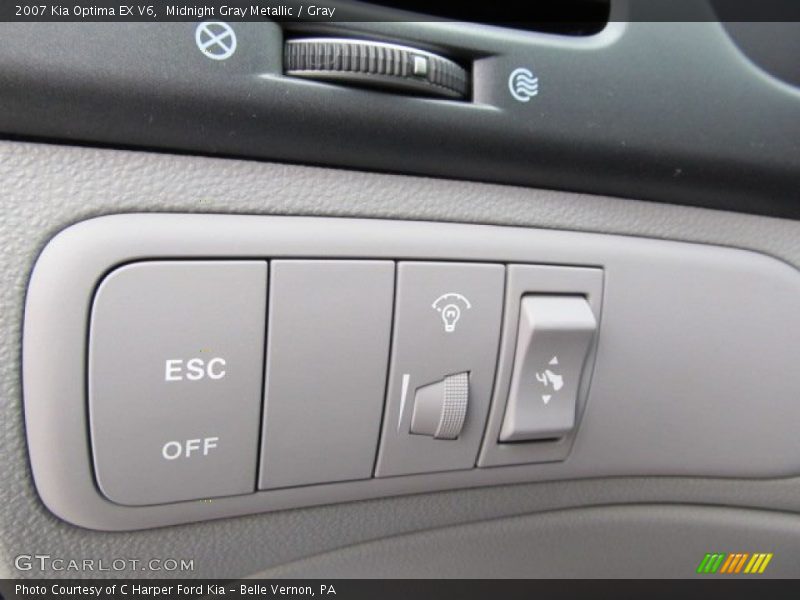 Midnight Gray Metallic / Gray 2007 Kia Optima EX V6