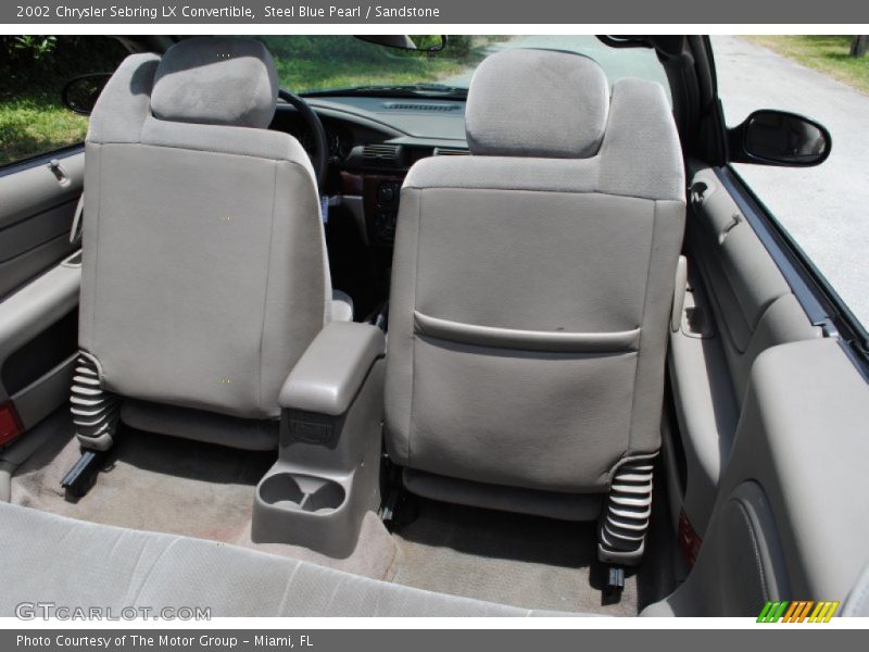 Steel Blue Pearl / Sandstone 2002 Chrysler Sebring LX Convertible
