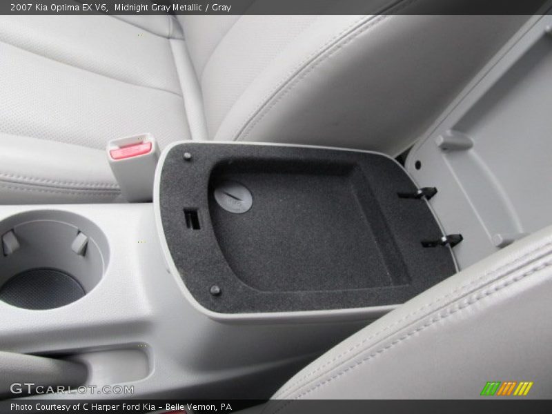 Midnight Gray Metallic / Gray 2007 Kia Optima EX V6