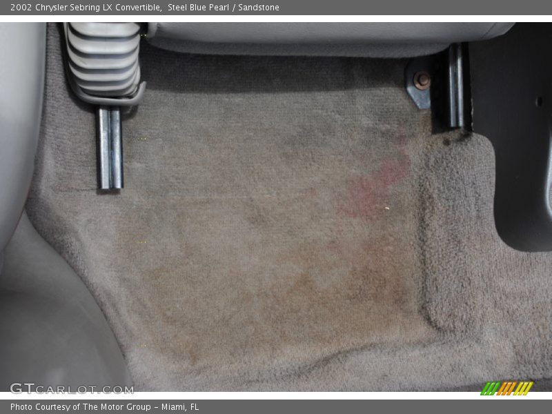 Steel Blue Pearl / Sandstone 2002 Chrysler Sebring LX Convertible
