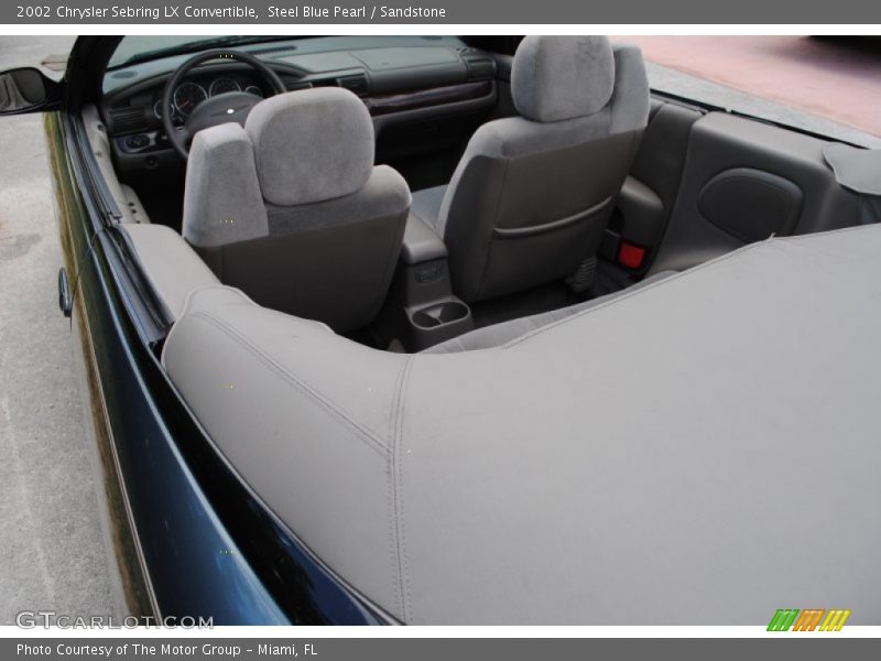 Steel Blue Pearl / Sandstone 2002 Chrysler Sebring LX Convertible