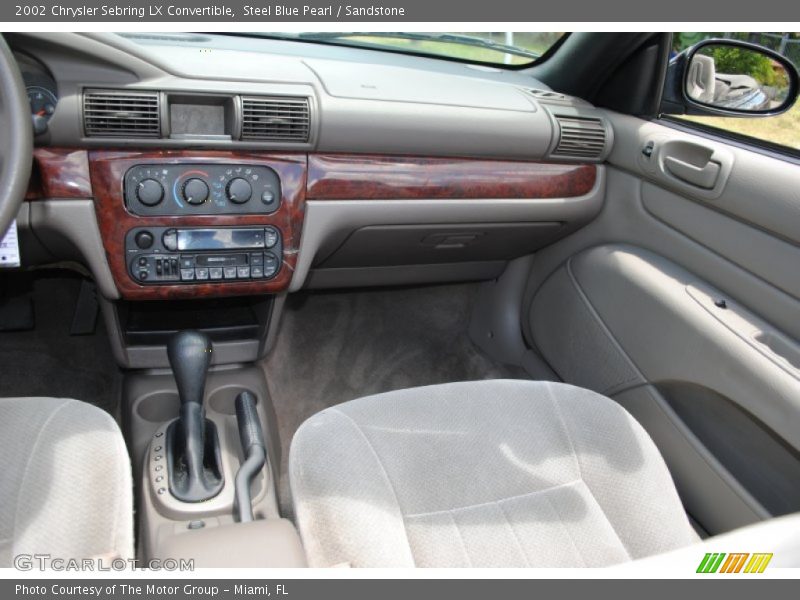 Steel Blue Pearl / Sandstone 2002 Chrysler Sebring LX Convertible