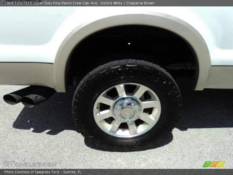 Oxford White / Chaparral Brown 2008 Ford F350 Super Duty King Ranch Crew Cab 4x4