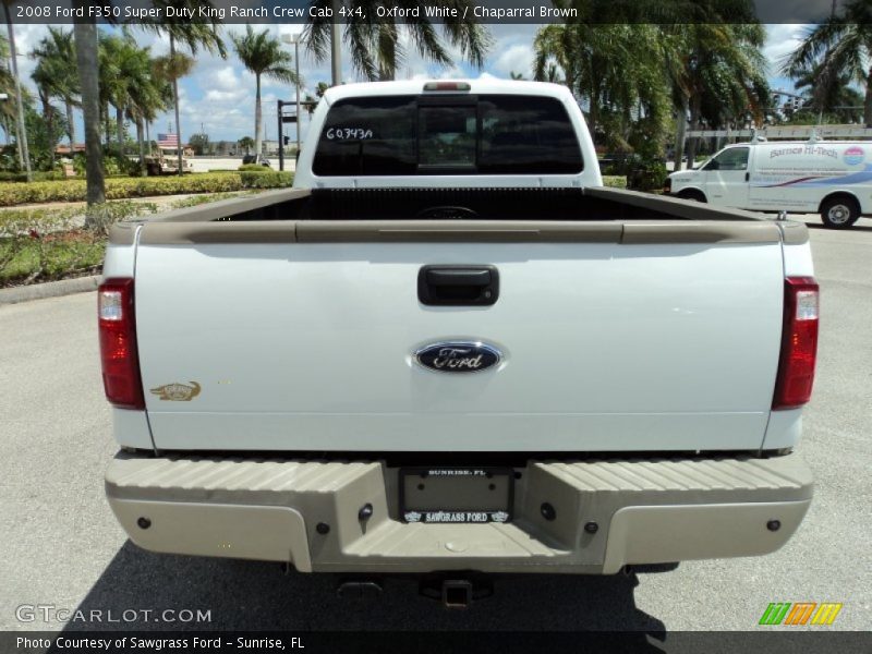 Oxford White / Chaparral Brown 2008 Ford F350 Super Duty King Ranch Crew Cab 4x4