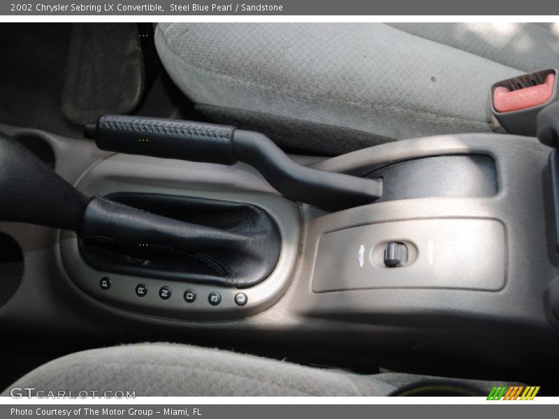 Steel Blue Pearl / Sandstone 2002 Chrysler Sebring LX Convertible