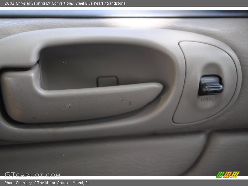 Steel Blue Pearl / Sandstone 2002 Chrysler Sebring LX Convertible
